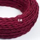 Στριφτό Υφασμάτινο Καλώδιο TM19 - Μπορντό Creative Cables