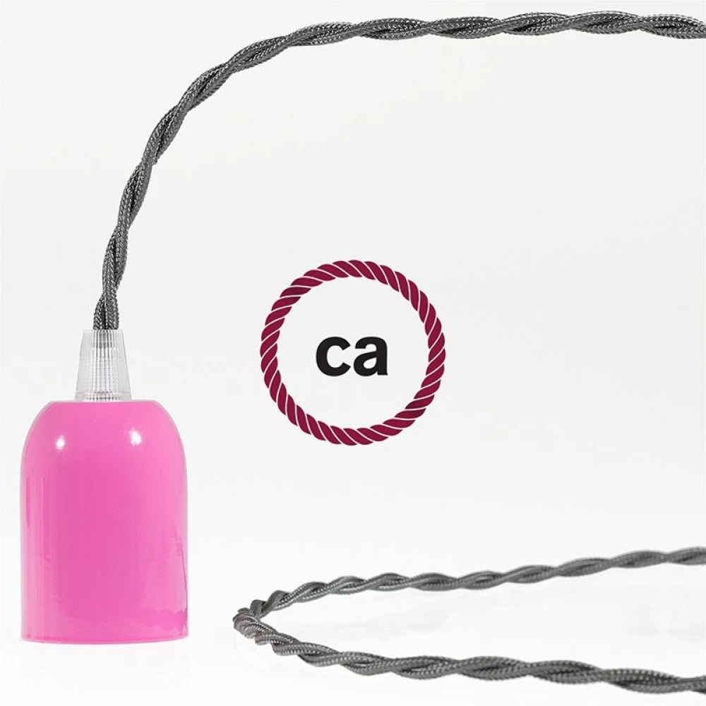 Στριφτό Υφασμάτινο Καλώδιο TM26 - Γραφίτης Creative Cables