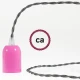 Στριφτό Υφασμάτινο Καλώδιο TM26 - Γραφίτης Creative Cables