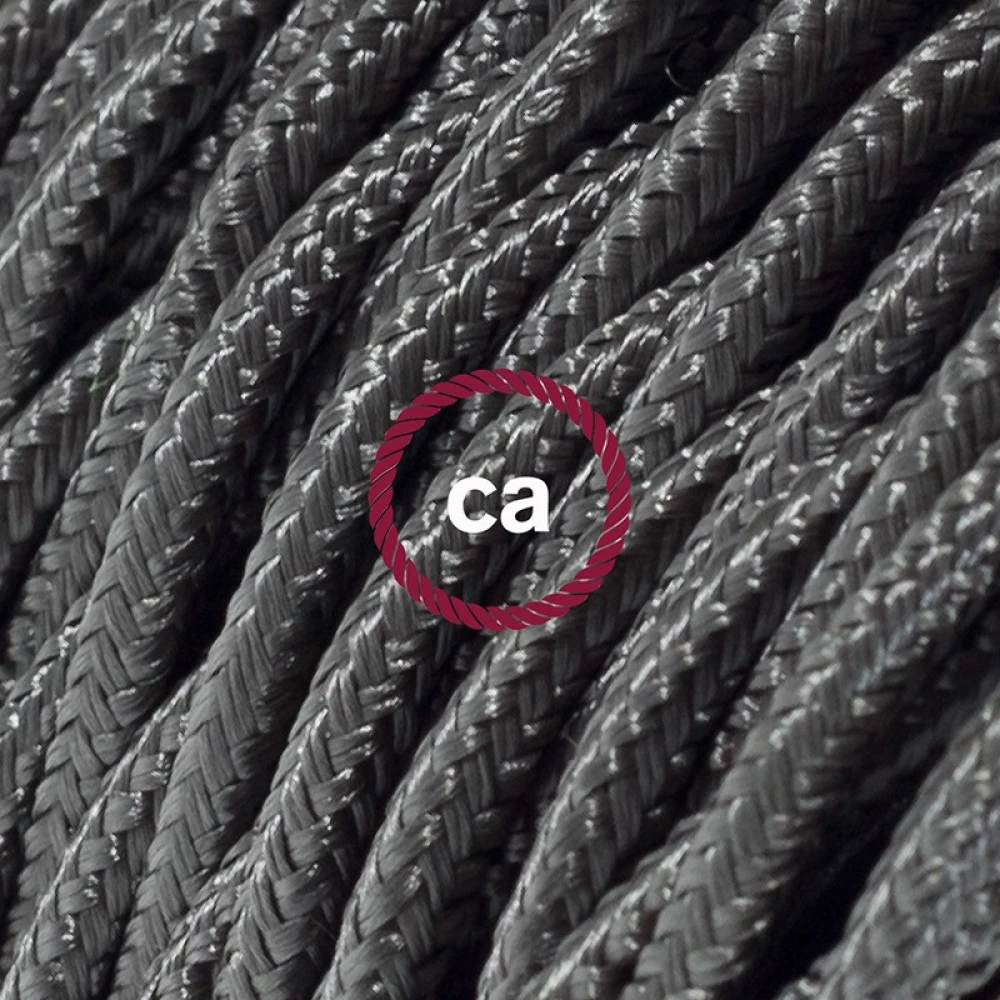 Στριφτό Υφασμάτινο Καλώδιο TM26 - Γραφίτης Creative Cables