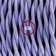 Στριφτό Υφασμάτινο Καλώδιο TM07 - Λιλά Creative Cables