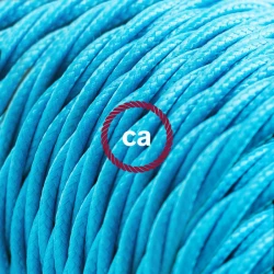 Στριφτό Υφασμάτινο Καλώδιο TM11 - Γαλάζιο Creative Cables