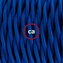 Στριφτό Υφασμάτινο Καλώδιο TM12 - Μπλε Creative Cables