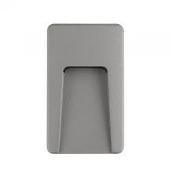 LED Φωτιστικό Τοίχου Slim 3W IP65 Σε Γκρί 9x15cm Eurolamp