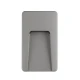 LED Φωτιστικό Τοίχου Slim 3W IP65 Σε Γκρί 9x15cm Eurolamp