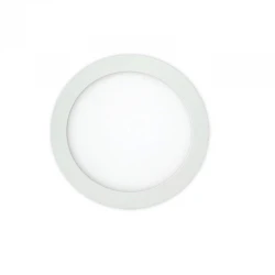 6W LED Slim Panel Χωνευτό Φ120 120° Λευκό Eurolamp Ουδέτερο Λευκό 4000K