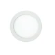 6W LED Slim Panel Χωνευτό Φ120 120° Λευκό Eurolamp Θερμό Λευκό 3000K