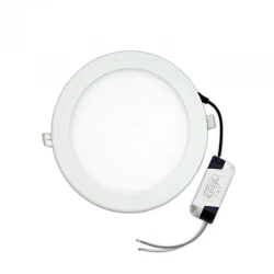 20W LED Slim Panel Χωνευτό Φ225 120° Λευκό Eurolamp Ουδέτερο Λευκό 4000K