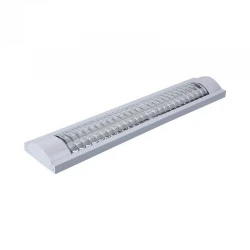 Φωτιστικό Κενό Οβάλ Με Γρίλιες Για LED TUBE 2x120cm Eurolamp