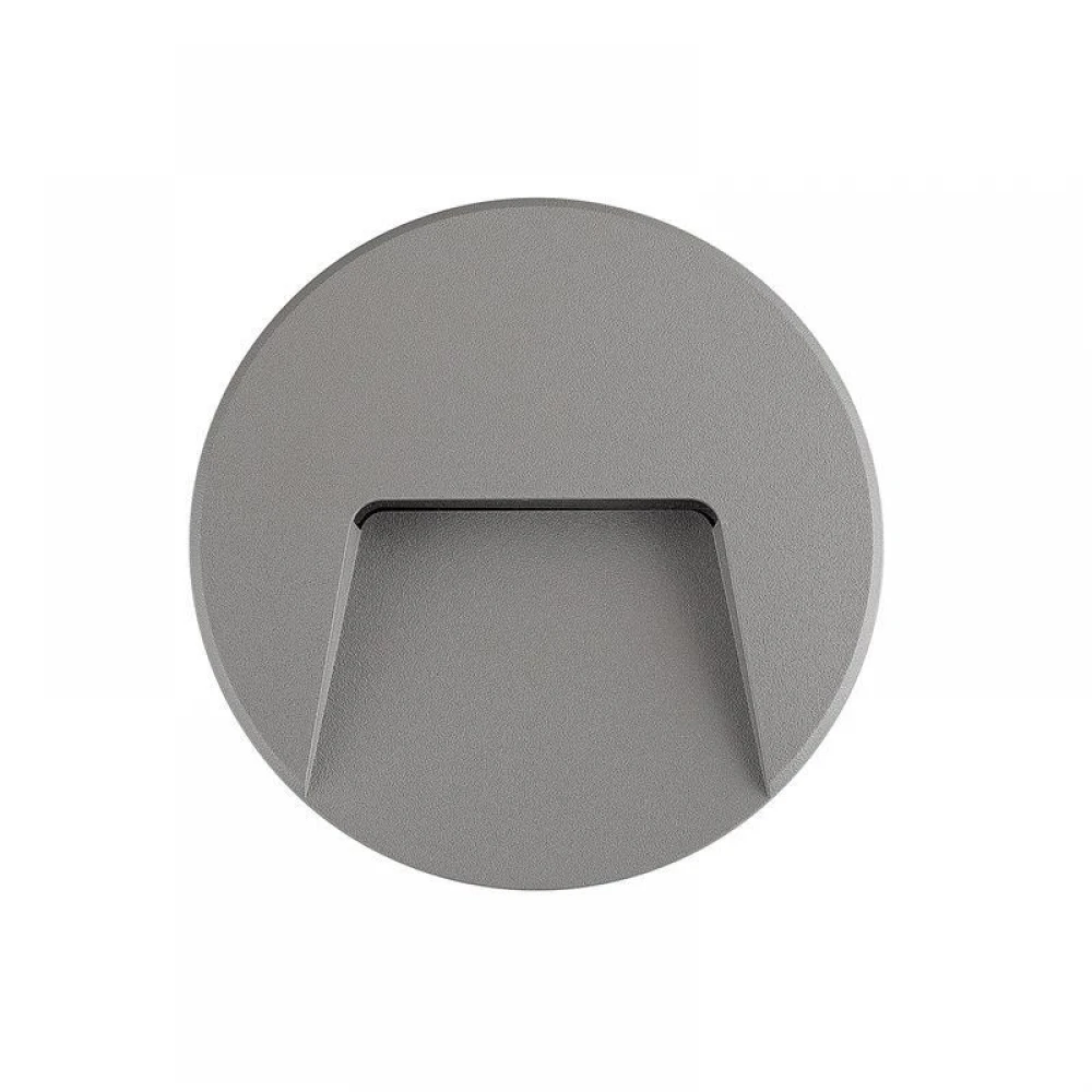 LED Φωτιστικό Τοίχου Slim 3W IP65 Σε Γκρί Eurolamp