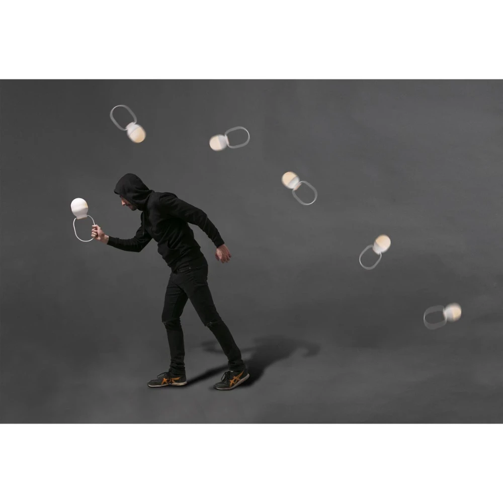 LED Φορητό Φωτιστικό Μπαταρίας Dimmable Από Πλαστικό Και Ξύλο Σε Μαύρο Χρώμα TAKE AWAY LED FARO