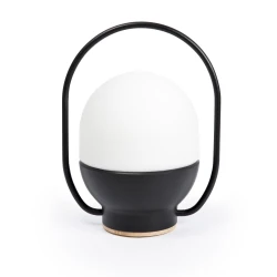 LED Φορητό Φωτιστικό Μπαταρίας Dimmable Από Πλαστικό Και Ξύλο Σε Μαύρο Χρώμα TAKE AWAY LED FARO