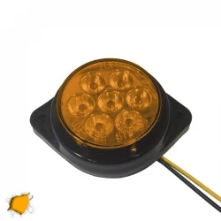 LED Πλευρικά Φώτα Όγκου Φορτηγών BULLET IP66 7 SMD 24 Volt Πορτοκαλί GloboStar