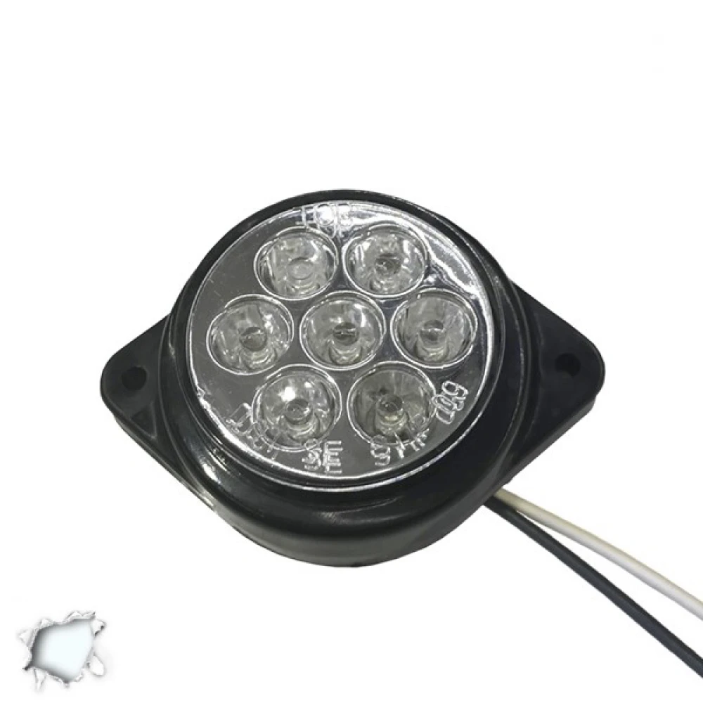 LED Πλευρικά Φώτα Όγκου Φορτηγών BULLET IP66 7 SMD 24 Volt Ψυχρό GloboStar