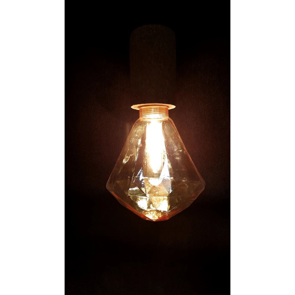 Διακοσμητικό Γυαλί DIAMOND 125x140 Amber LUCIDO