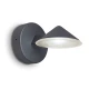 LED Επιτοίχιο Φωτιστικό 12W Σε Ανθρακί Χρώμα IP54 CONE LUTEC 1876gr