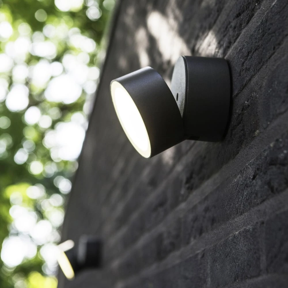 LED Επιτοίχιο Φωτιστικό 11W Σε Ανθρακί Χρώμα IP54 TRUMPET LUTEC