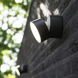 LED Επιτοίχιο Φωτιστικό 11W Σε Ανθρακί Χρώμα IP54 TRUMPET LUTEC