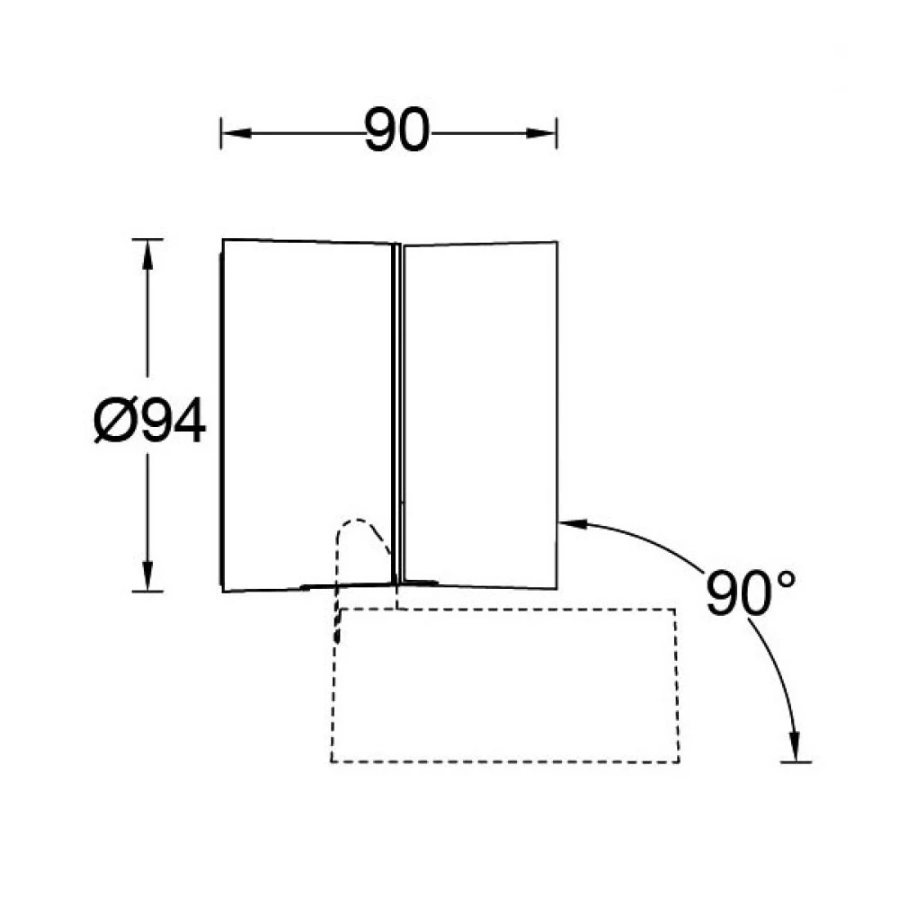 LED Επιτοίχιο Φωτιστικό 11W Σε Ανθρακί Χρώμα IP54 TRUMPET LUTEC