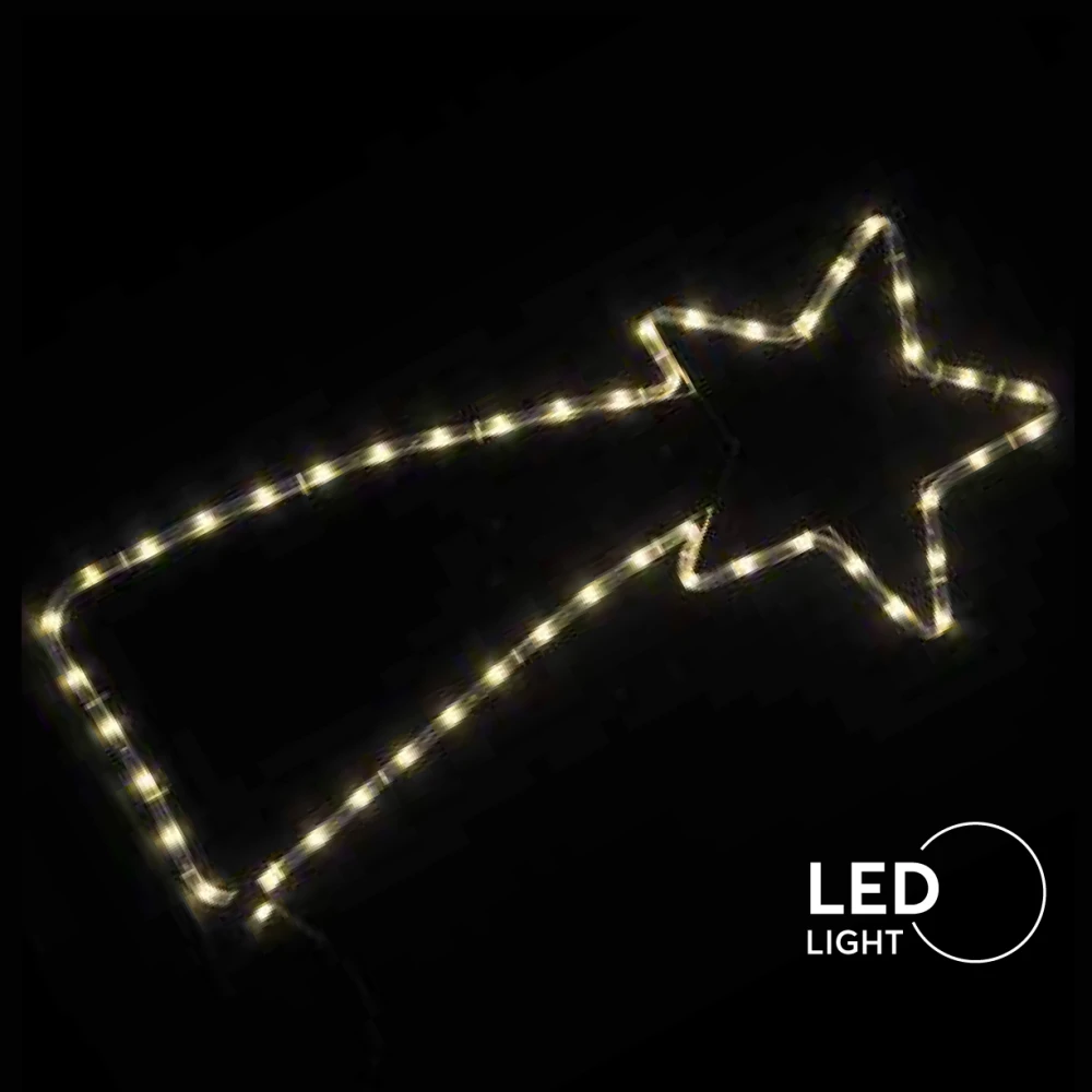 LED Φωτοσωλήνας Κομήτης Με Πρόγραμμα Αδιάβροχος IP44 Θερμό Λευκό Magic Christmas 