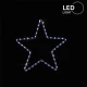 LED Φωτοσωλήνας Αστέρι Αδιάβροχος IP44 Θερμό Λευκό 32x29 Magic Christmas