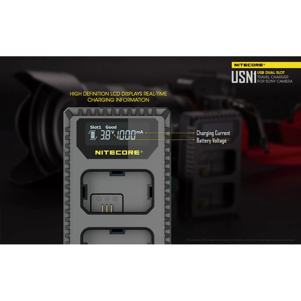 Φορτιστής NITECORE USN1 για SONY