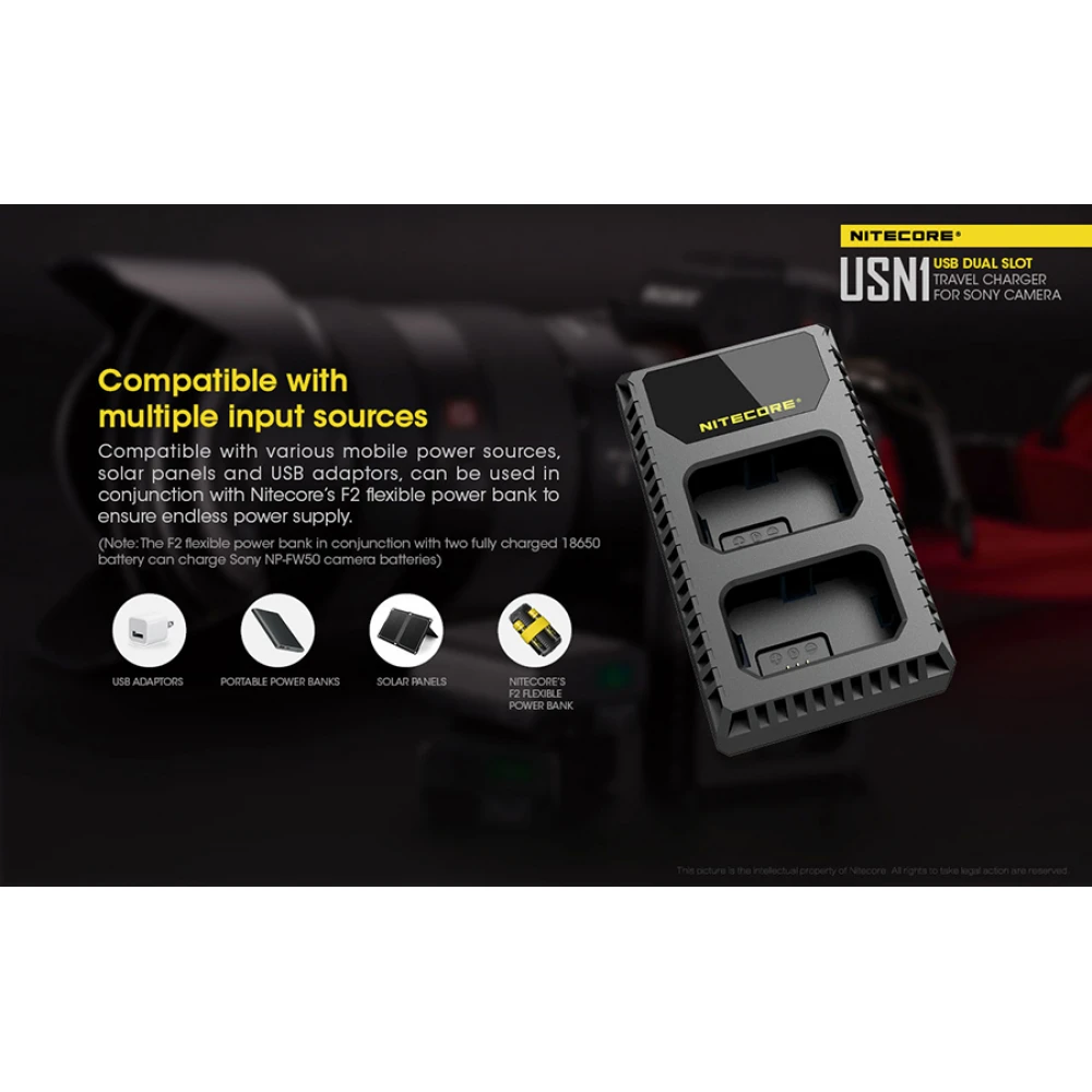 Φορτιστής NITECORE USN1 για SONY
