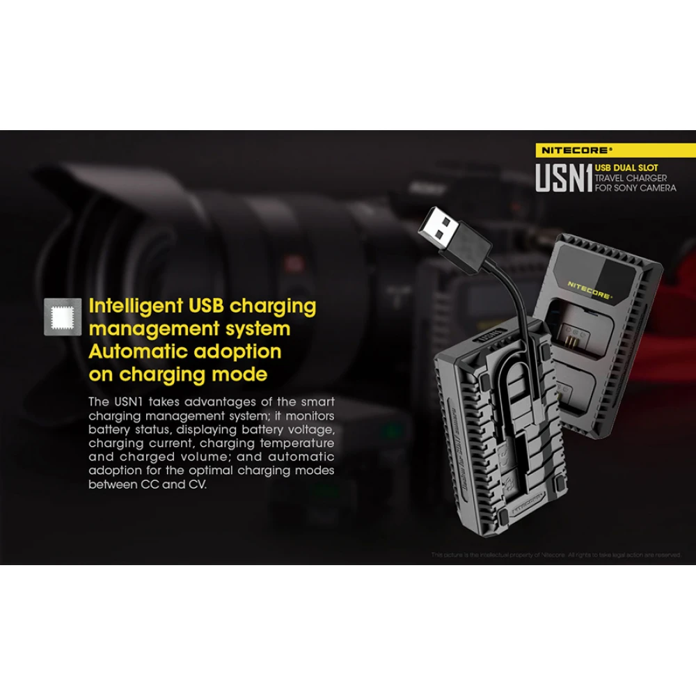 Φορτιστής NITECORE USN1 για SONY