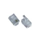 Τηλεφωνικό Φις 6P4C YH6-604 (SS320) 100τμχ TOP ELECTRONIC