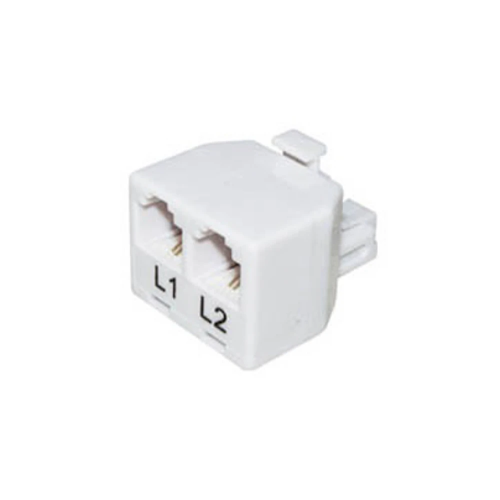 Τηλεφωνικό Adaptor Αρσενικό/Τηλεφωνικές Γραμμές 6P2C X2 T201-02 (303) TOP ELECTRONIC