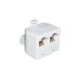 Τηλεφωνικό Adaptor Αρσενικό/Θηλυκό 6P4C X2 T201-02 (302) TOP ELECTRONIC