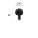 LED 3W Σποτ Οροφής Σε Μαύρο Duct VIOKEF