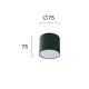 LED 7W Σποτ Οροφής Σε Λευκό Χρώμα Η:75 Jaxon VIOKEF