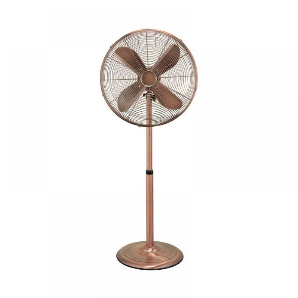 Ανεμιστήρας Δαπέδου Φ40 50W 3 Επίπεδα Ταχύτητας Σε Χάλκινο Χρώμα Eurolamp