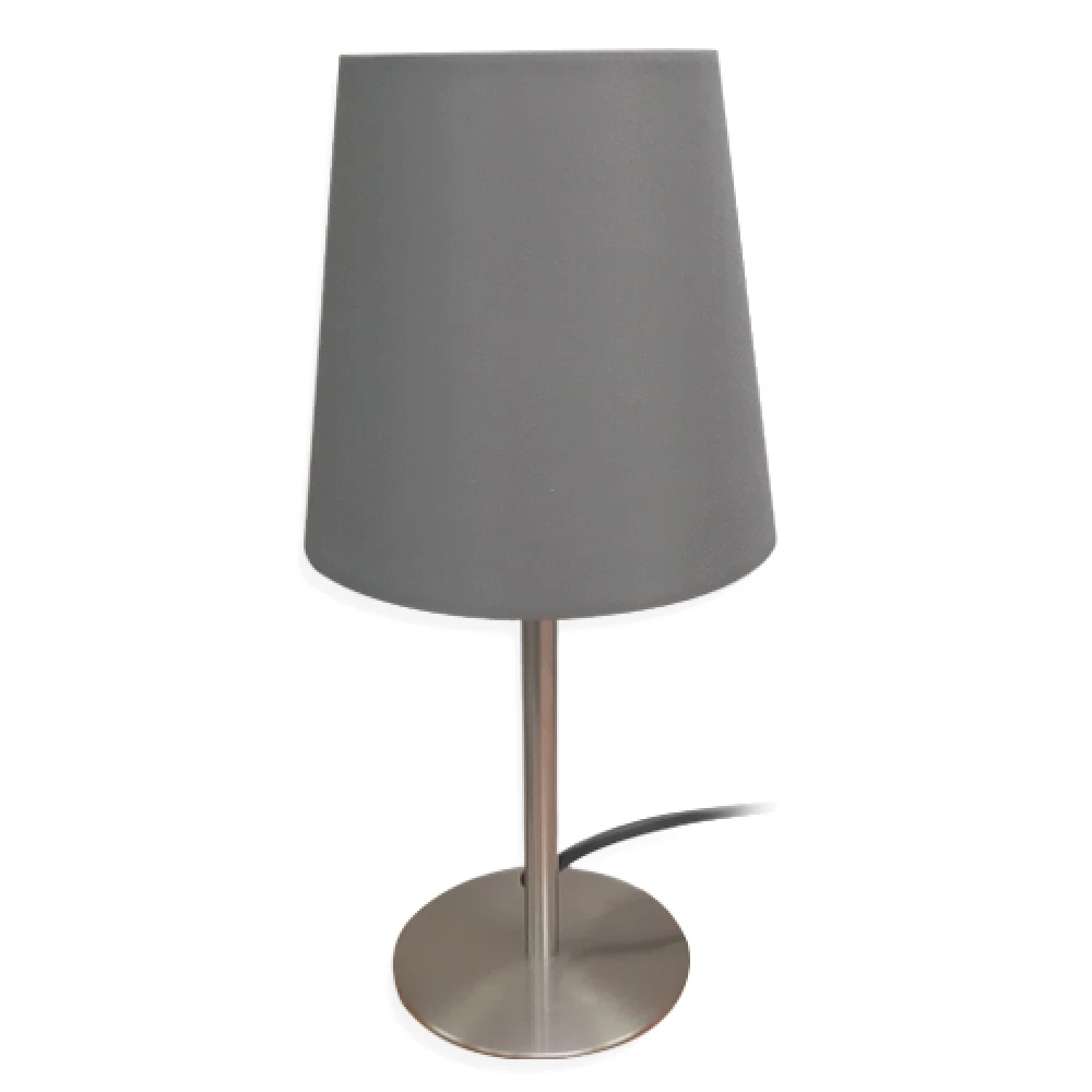 Επιτραπέζιο Φωτιστικό Μεταλλικό Σε Γκρι Χρώμα 1x 40W Ε14 ACA