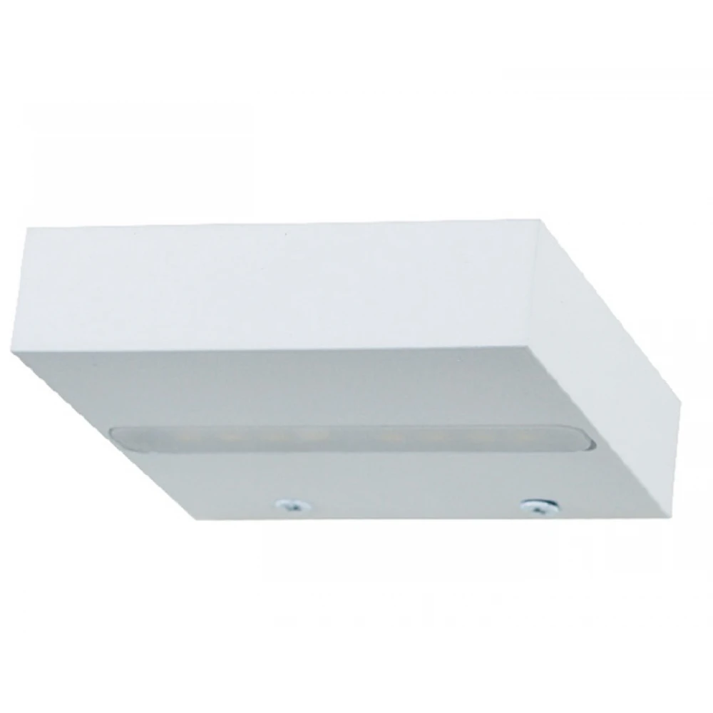 LED Απλίκα Λευκή Αλουμινίου Άνω Ή Κάτω Φωτισμού 100mm 4W 330lm 120° SHELF Aca