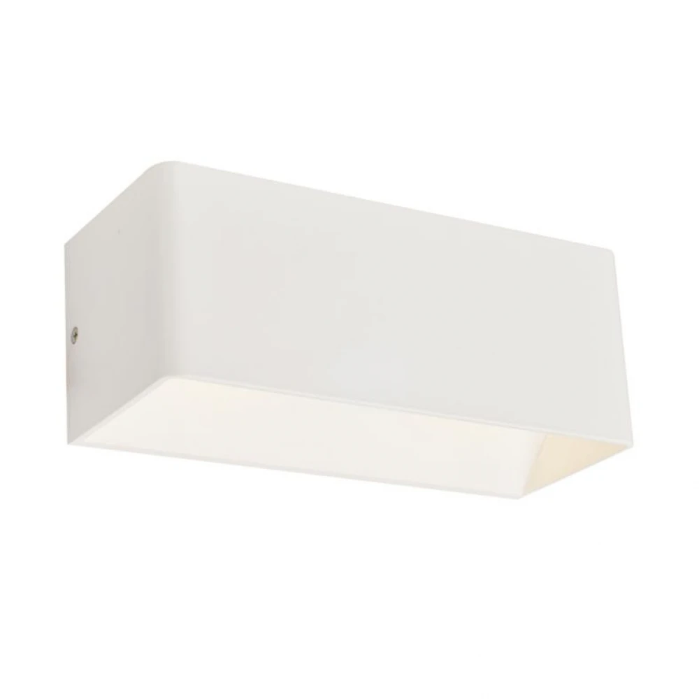 LED COB 6W Επίτοιχο Λευκό Φωτιστικό Σποτ Θερμό Λευκό 250x100 IP20 2xLED