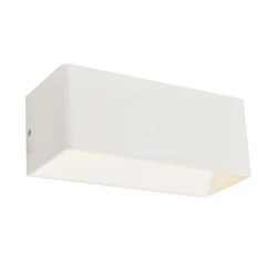 LED COB 6W Επίτοιχο Λευκό Φωτιστικό Σποτ Θερμό Λευκό 250x100 IP20 2xLED