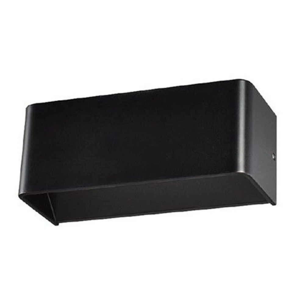 LED COB 6W Επίτοιχο Φωτιστικό Σποτ Σε Μαύρο 250x100  2xLED
