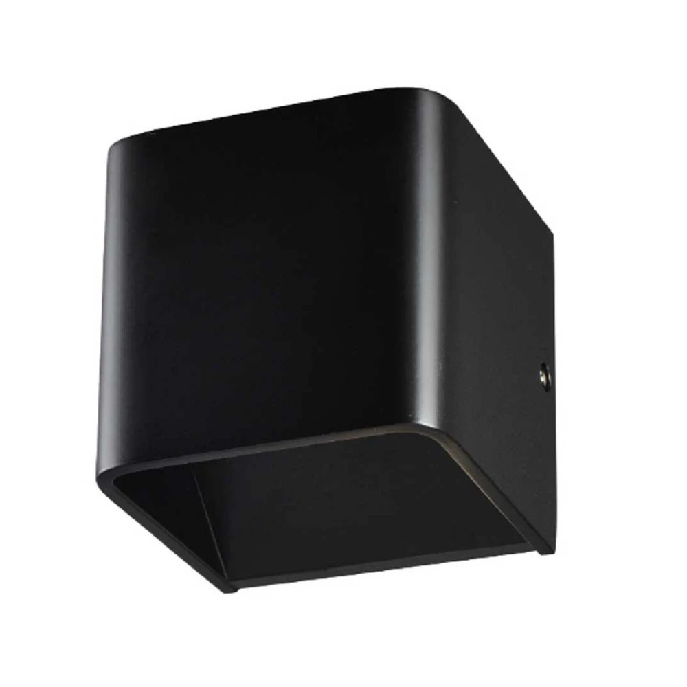 LED COB 3W Επίτοιχο Φωτιστικό Σποτ Σε Μαύρο Χρώμα 100x100 IP20 NEPHELE Aca