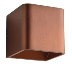 LED COB 3W Επίτοιχο Φωτιστικό Σποτ Σε Χρώμα Ξύλου 100x100 IP20 NEPHELE Aca
