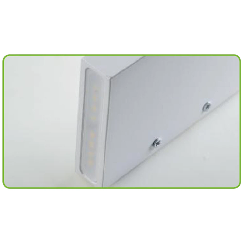 LED Απλίκα Λευκή Αλουμινίου Πλάγιου Φωτισμού 100mm 4W 330lm 120° SHELF Aca