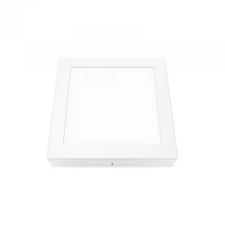 Φωτιστικό Οροφής Slim Panel Λευκό Τετράγωνο Θερμό Λευκό 3000K LED SMD ARCA 18W 120° Aca
