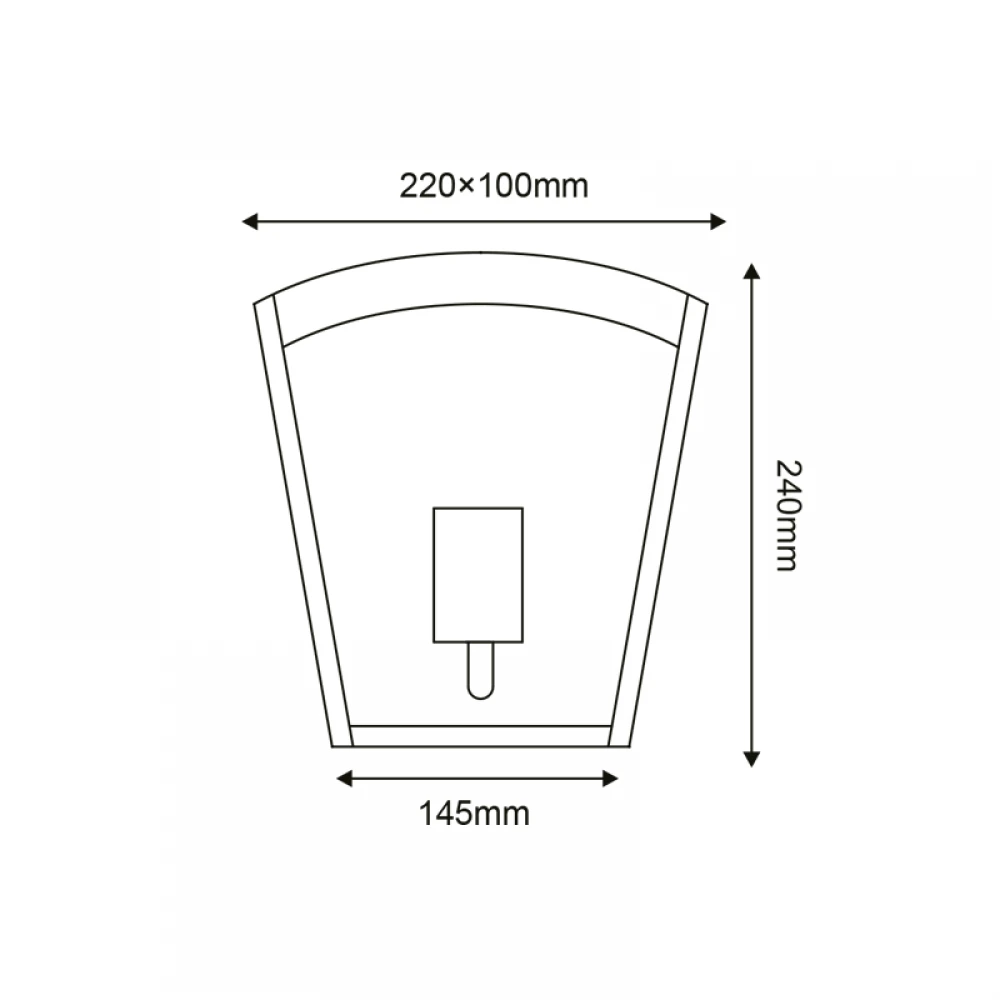 Επιτοίχιο Φωτιστικό Εξωτερικού Χώρου Σε Γκρί 24cm 1x E27 IP44 CELIA Aca