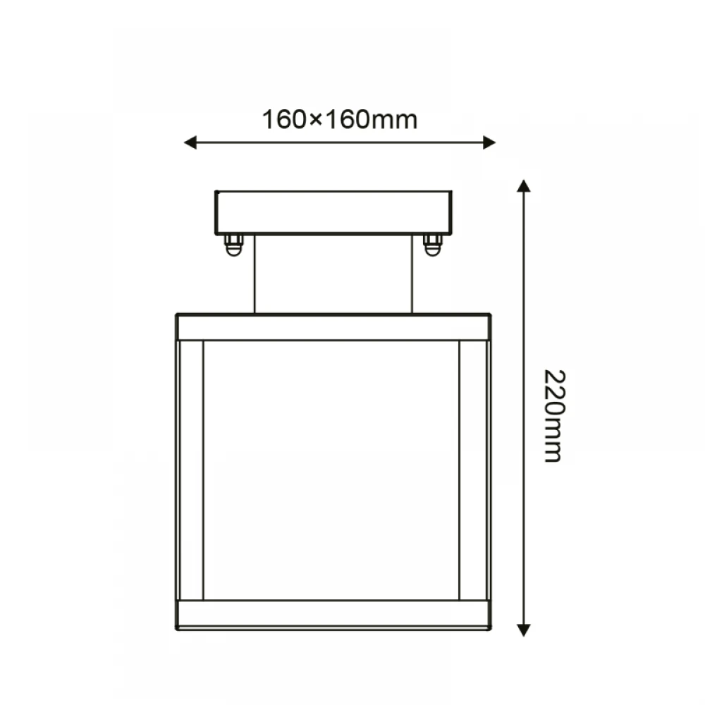 Πλαφονιέρα Εξωτερικού Χώρου Σε Λευκό Χρώμα 22cm 1x E27 IP44 CELIA Aca