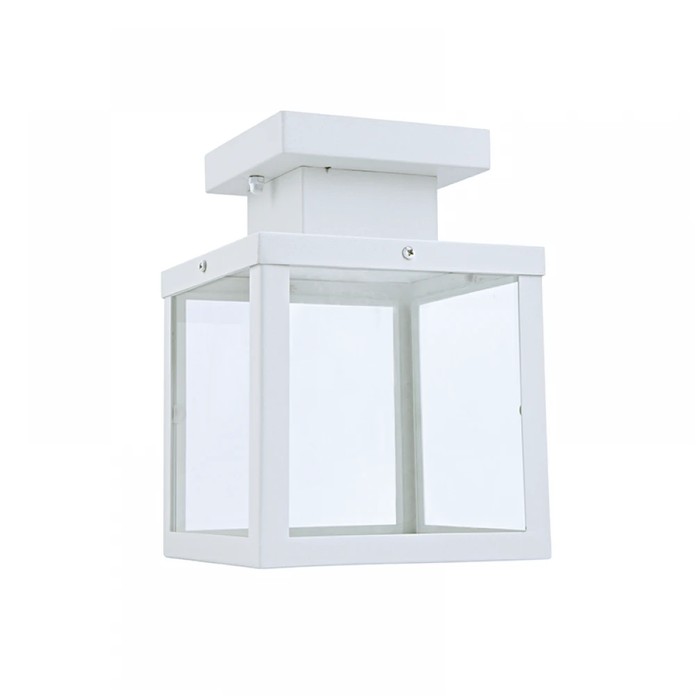 Πλαφονιέρα Εξωτερικού Χώρου Σε Λευκό Χρώμα 22cm 1x E27 IP44 CELIA Aca