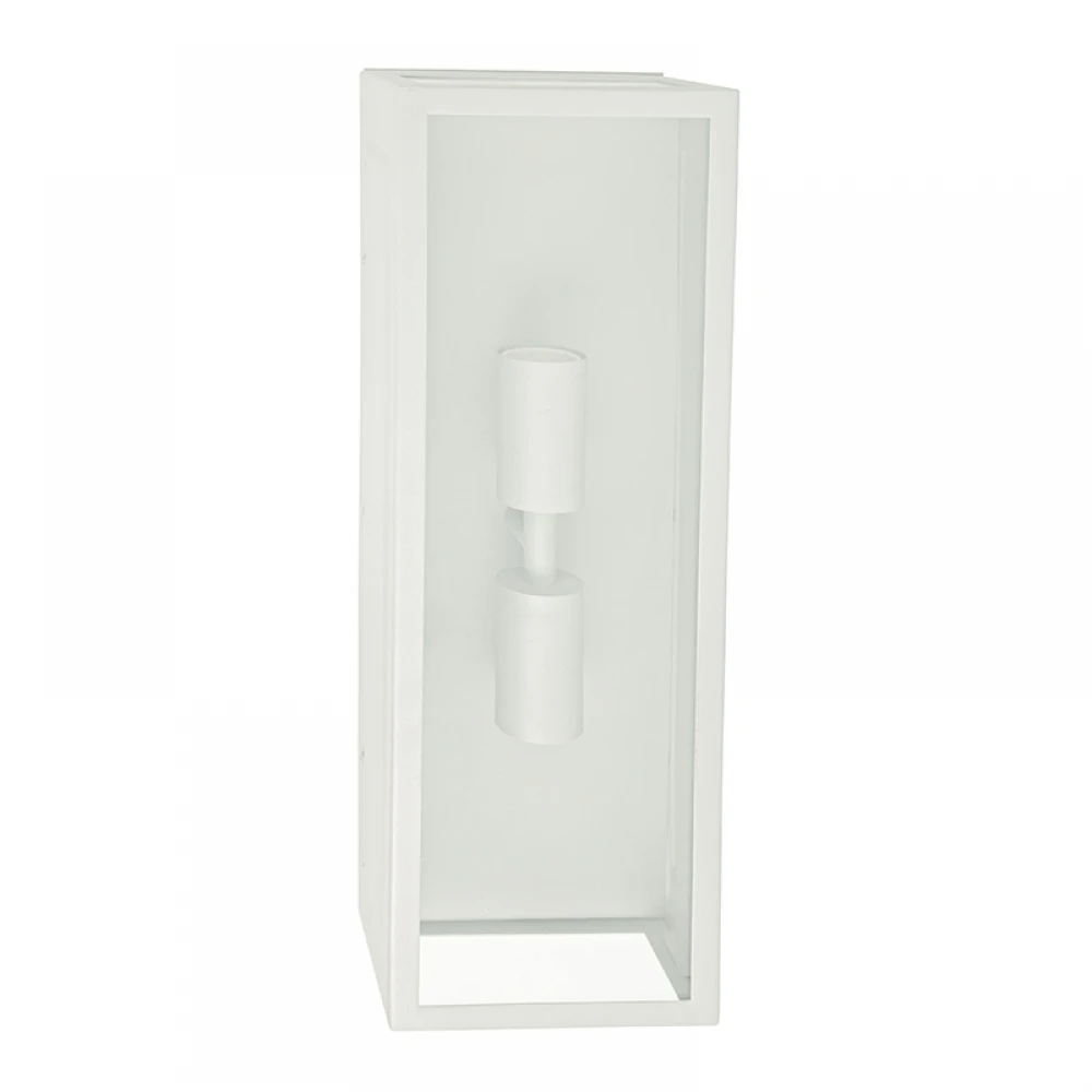 Επιτοίχιο Φωτιστικό Εξωτερικού Χώρου Σε Λευκό Up - Down 45cm 2x E27 IP44 CELIA Aca