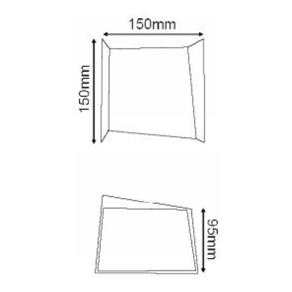 LED Απλίκα Εξωτερικού Χώρου Up - Down 4W 190lm 120° IP44 FORMER Aca