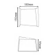 LED Απλίκα Εξωτερικού Χώρου Up - Down 4W 190lm 120° IP44 FORMER Aca