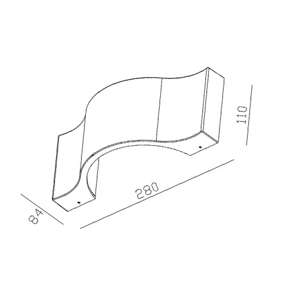 LED Απλίκα Εξωτερικού Χώρου Λευκή 7W 290lm 100° LUNA Aca